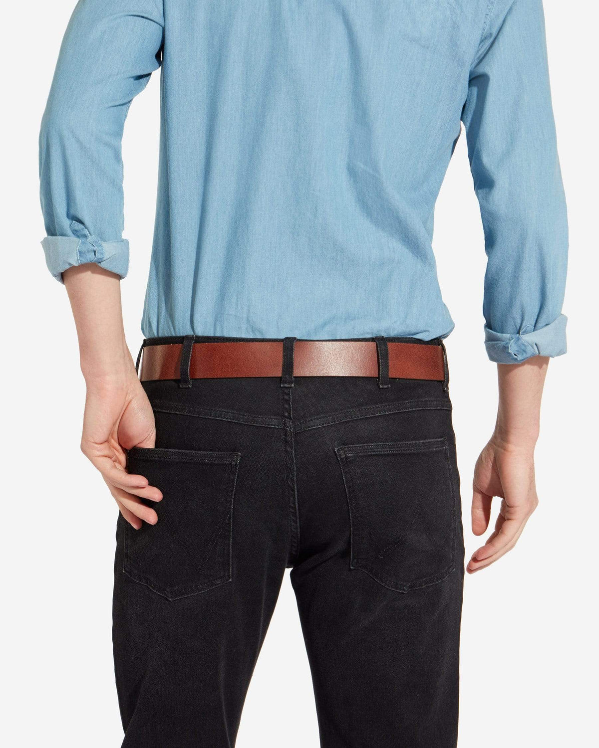 Wrangler Basic Metal Loop Belt - Cognac | Wrangler Belts | JEANSTORE