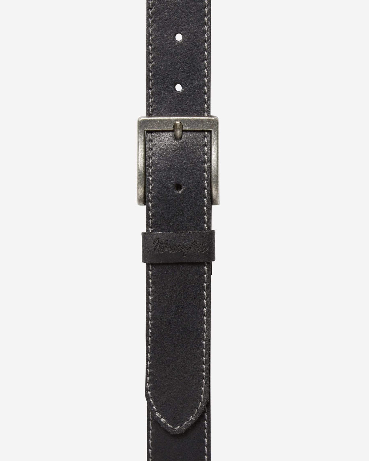 Wrangler Basic Stitched Belt - Black | Wrangler Belts | JEANSTORE