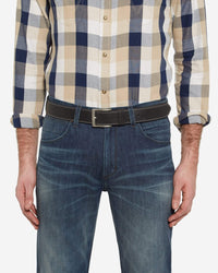 Wrangler Basic Stitched Belt - Black | Wrangler Belts | JEANSTORE