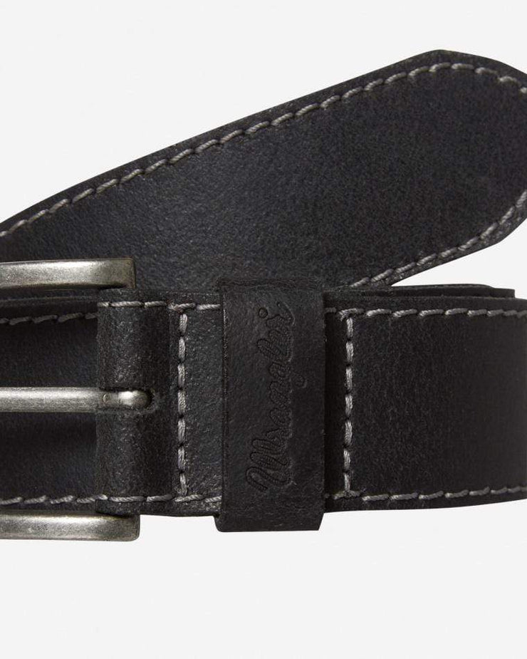 Wrangler Basic Stitched Belt - Black | Wrangler Belts | JEANSTORE