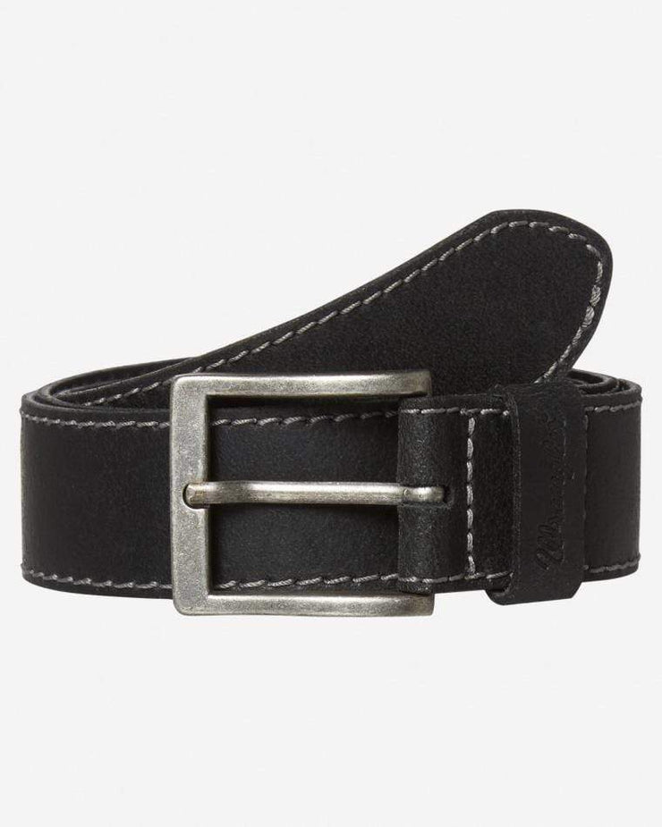 Wrangler Basic Stitched Belt - Black | Wrangler Belts | JEANSTORE