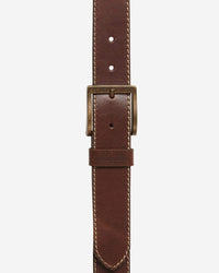 Wrangler Basic Stitched Belt - Mid Brown | Wrangler Belts | JEANSTORE