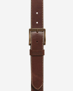 Wrangler Basic Stitched Belt - Mid Brown