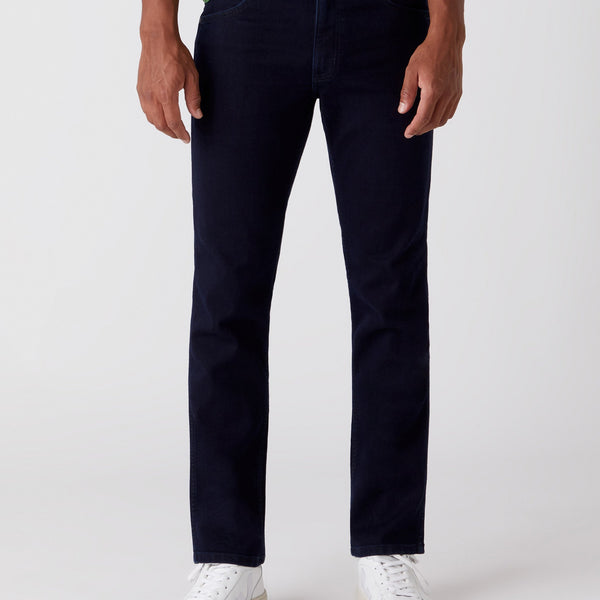 Wrangler Greensboro Regular Fit Mens Jeans - Black Back (Blue) | Wrangler Jeans | JEANSTORE