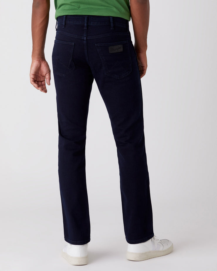 Wrangler Greensboro Regular Fit Mens Jeans - Black Back (Blue) | Wrangler Jeans | JEANSTORE