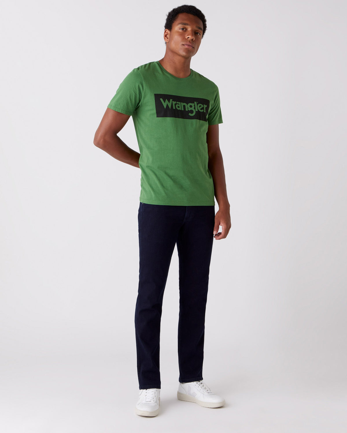 Wrangler Greensboro Regular Fit Mens Jeans - Black Back (Blue) | Wrangler Jeans | JEANSTORE