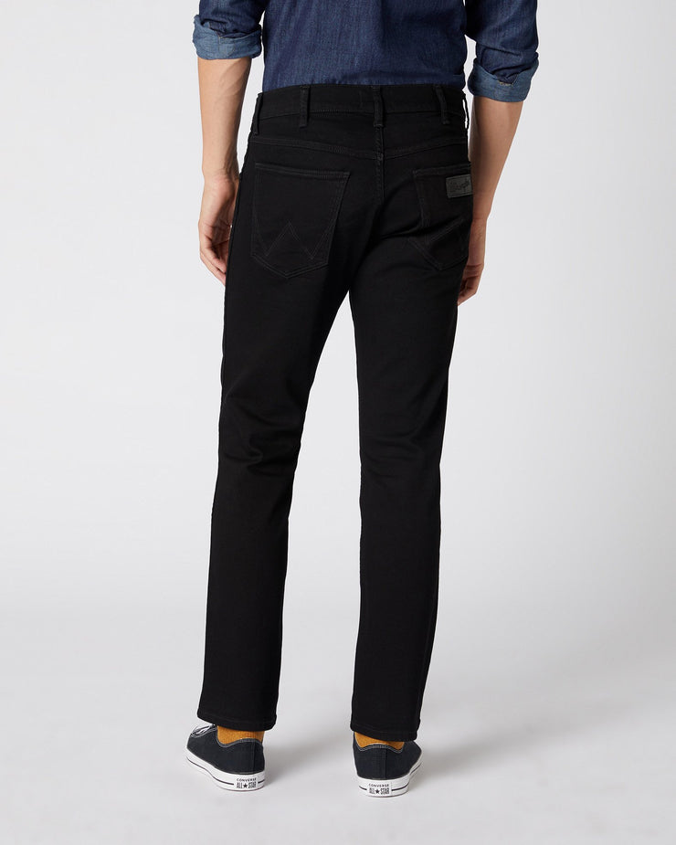 Wrangler Greensboro Regular Fit Mens Jeans - Black Valley | Wrangler Jeans | JEANSTORE