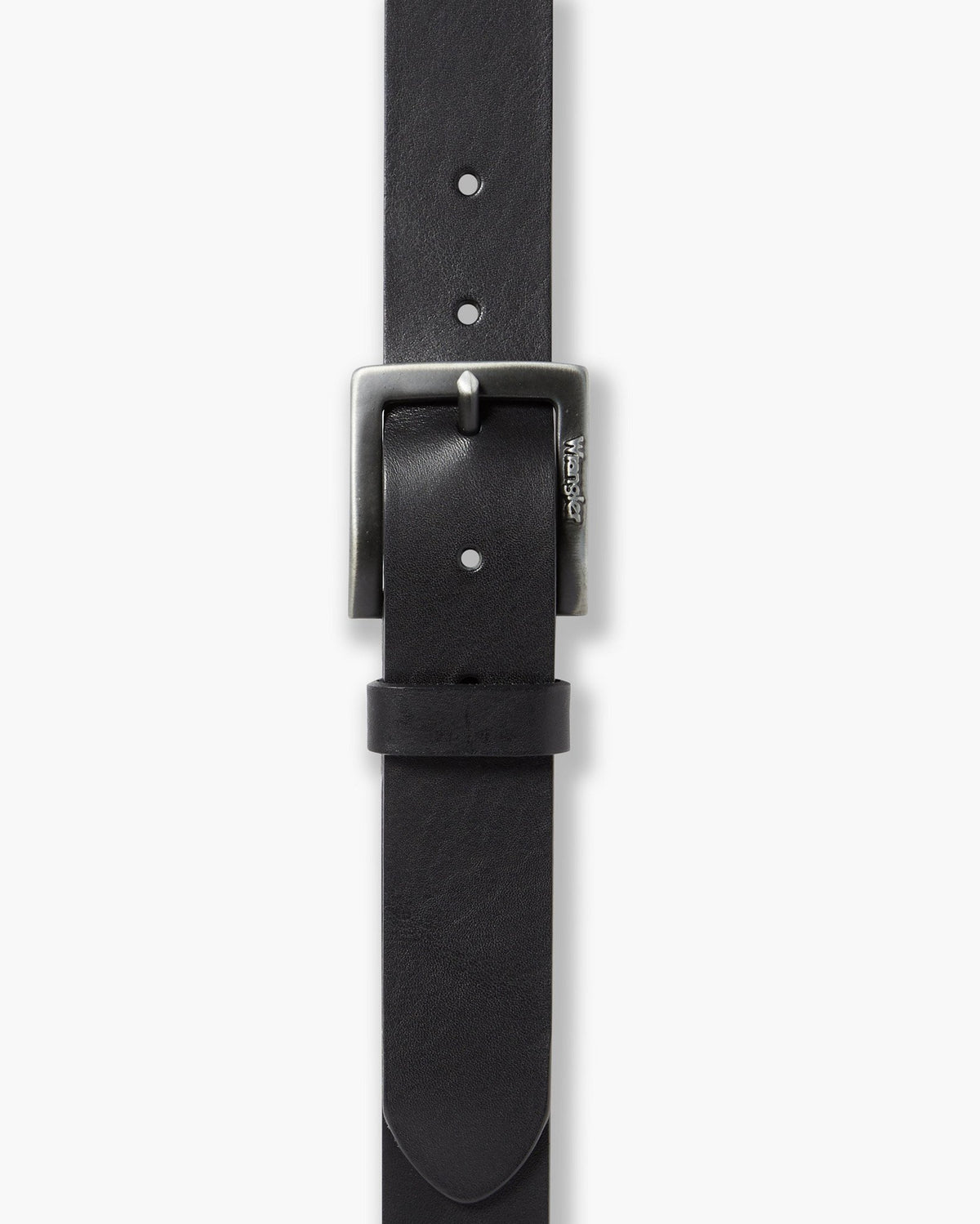 Wrangler Kabel Buckle Leather Belt - Black | Wrangler Belts | JEANSTORE