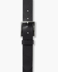 Wrangler Kabel Buckle Leather Belt - Black | Wrangler Belts | JEANSTORE