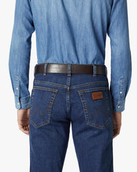 Wrangler Kabel Buckle Leather Belt - Brown | Wrangler Belts | JEANSTORE