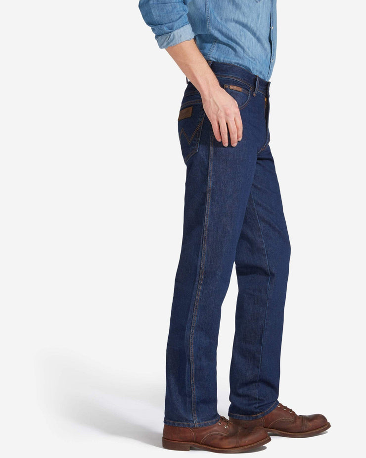 Wrangler Texas Authentic Straight Mens Jeans - Darkstone | Wrangler Jeans | JEANSTORE