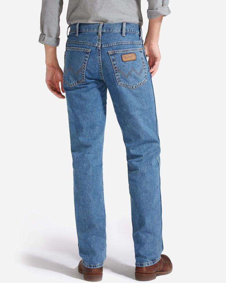 Wrangler Texas Authentic Straight Mens Jeans - Stonewash Blue | Wrangler Jeans | JEANSTORE
