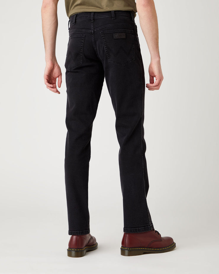 Wrangler Texas SLIM Mens Jeans - Black Crow | Wrangler Jeans | JEANSTORE