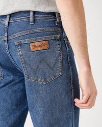 Wrangler Texas SLIM Mens Jeans - Stonewash Blue | Wrangler Jeans | JEANSTORE