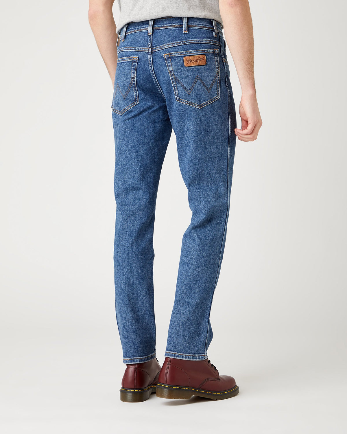 Wrangler Texas SLIM Mens Jeans - Stonewash Blue | Wrangler Jeans | JEANSTORE