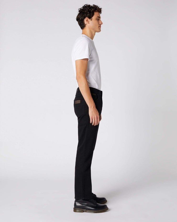 Wrangler texas black mens jeans Clearance