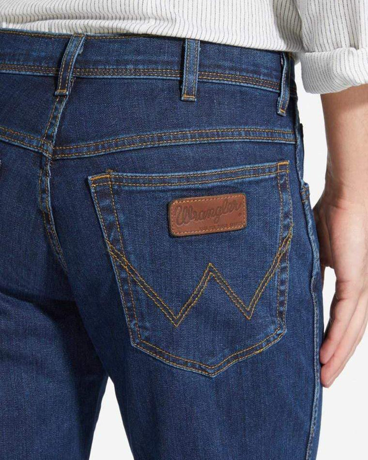 Wrangler Texas Stretch Authentic Straight Mens Jeans - Darkstone | Wrangler Jeans | JEANSTORE