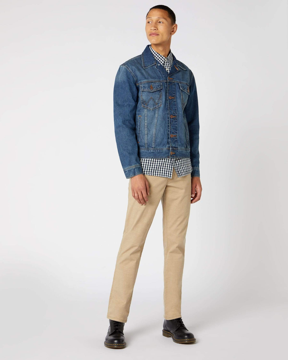 Wrangler Western Denim Jacket - Mid Stone | Wrangler Jackets & Coats | JEANSTORE
